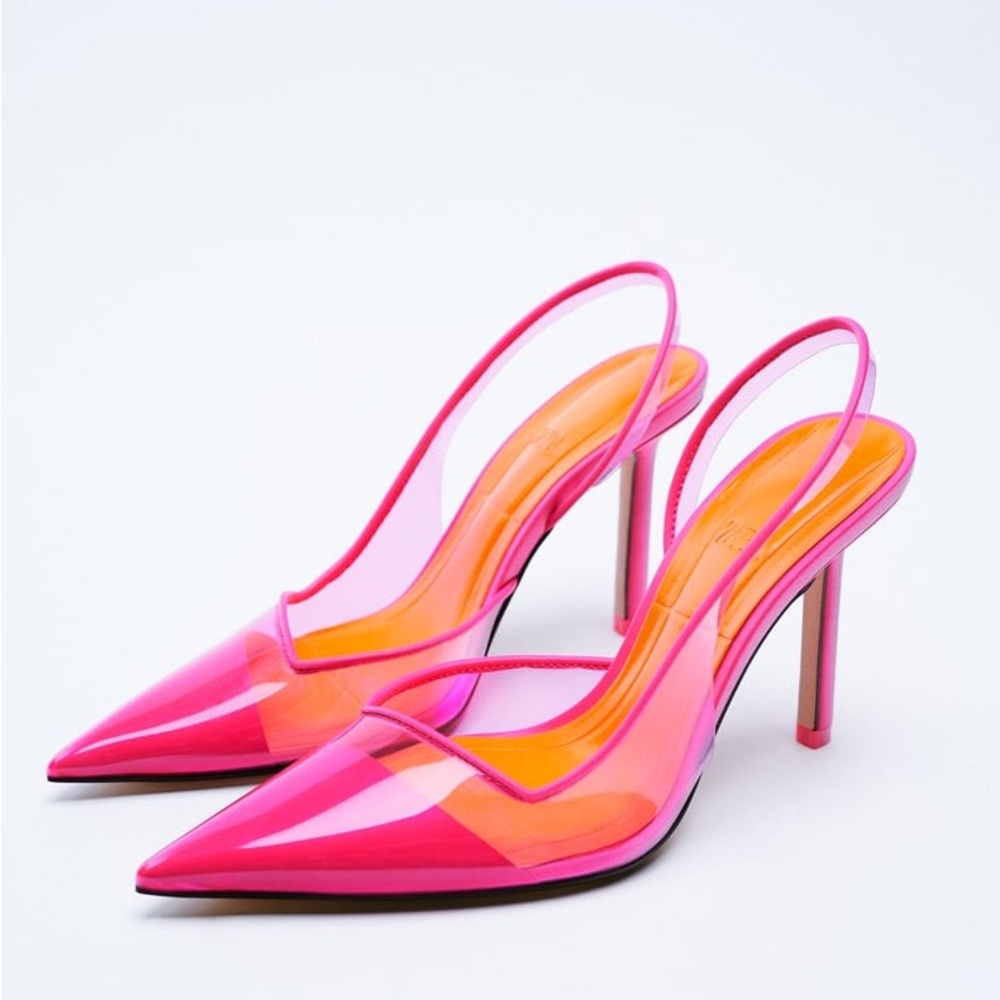 ZARA VINYL HIGH HEELS